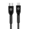 PowerPeak 6ft. Braided Nylon USB-C To Lightning Cable - Black - Image 3